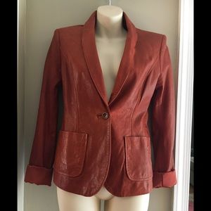 Rachel Zoe Leather Blazer